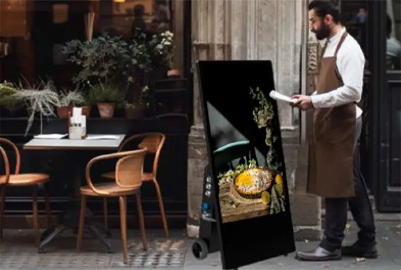 Restaurant-Personal bedient Digital Display