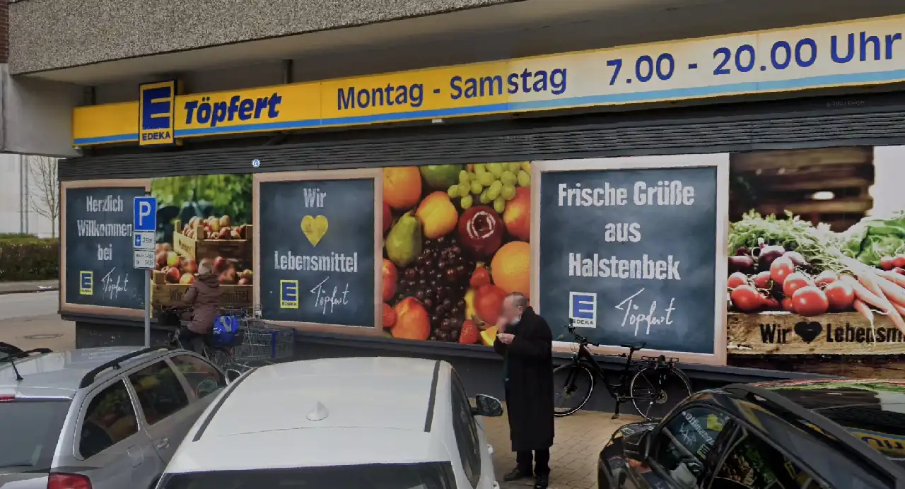 Edeka Töpfert Schaufenster Vorher