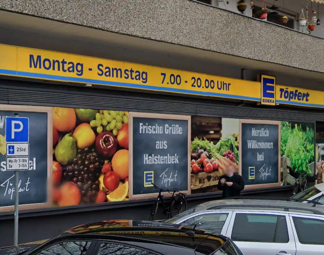 Edeka Töpfert Schaufenster 2 Vorher