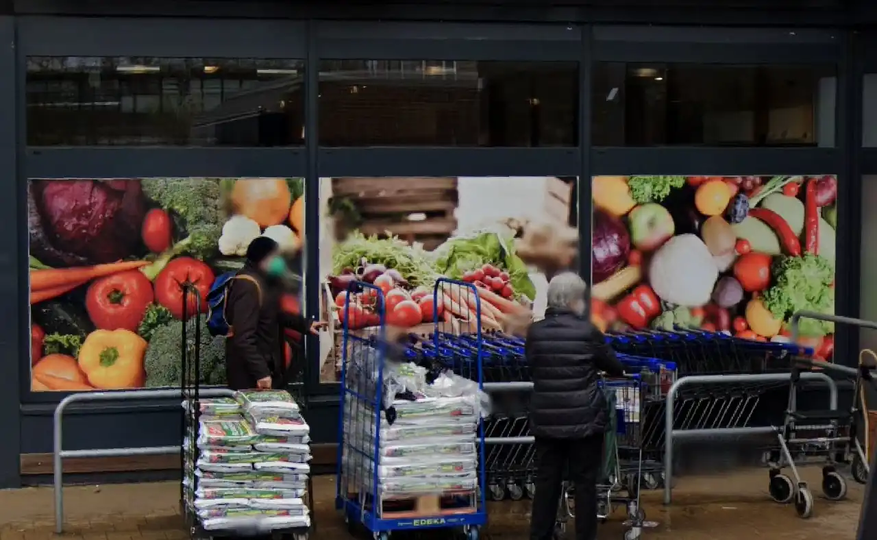 Edeka Töpfert Schaufenster 4 Vorher