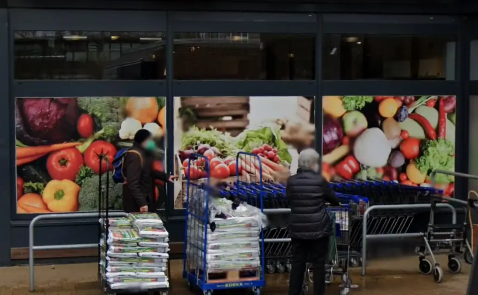 Edeka Töpfert Schaufenster Vorher