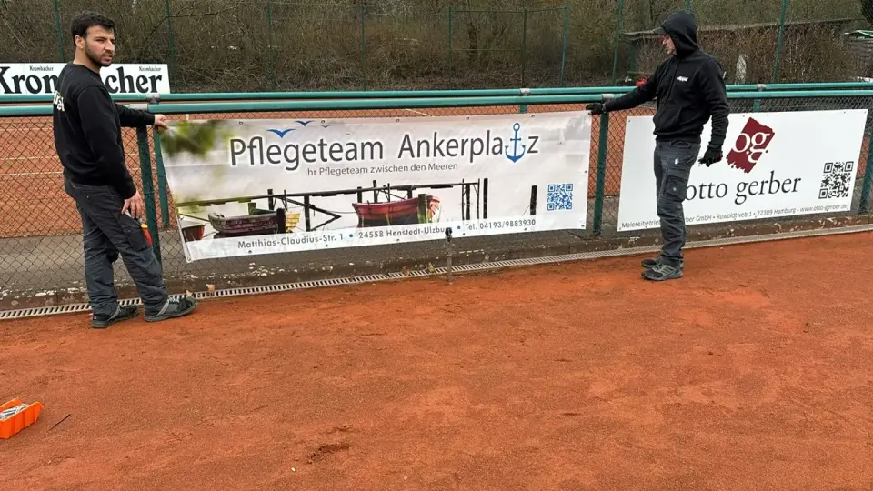 Werbebanner für Pflegeteam Ankerplatz – Bannergestaltung in Hamburg